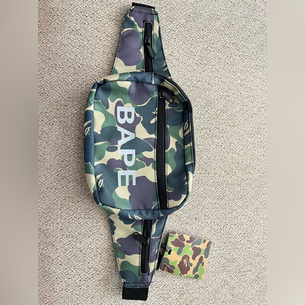 A Bathing Ape Camo Waist Bag